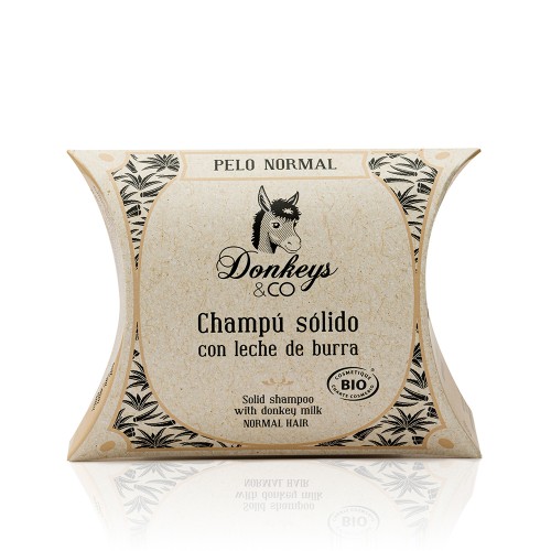 Champú Sólido para Cabello Normal Donkeys & Co Bio 75g