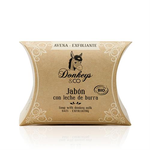 Jabón de Leche de Burra Avena Exfoliante Donkeys & Co Bio 100g