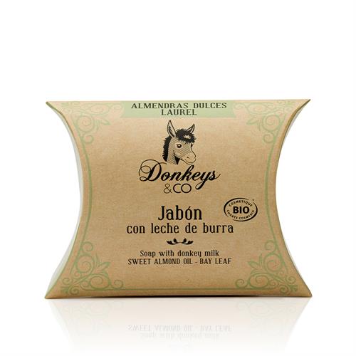 Jabón de Leche de Burra Almendras y Laurel Donkeys & Co Bio 100g