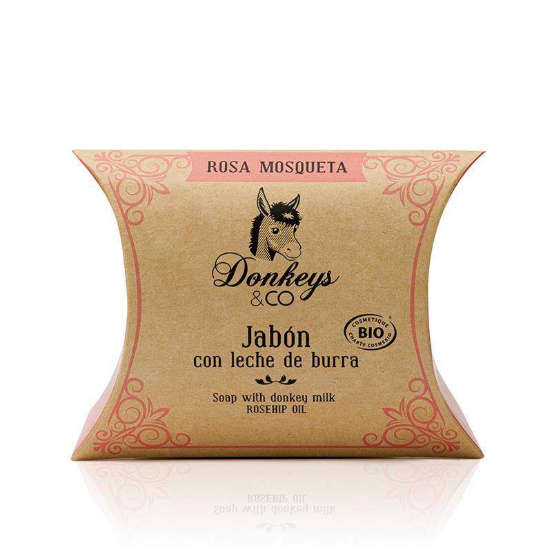 Jabón de Leche de Burra y Rosa Mosqueta Donkeys & Co Bio 100g