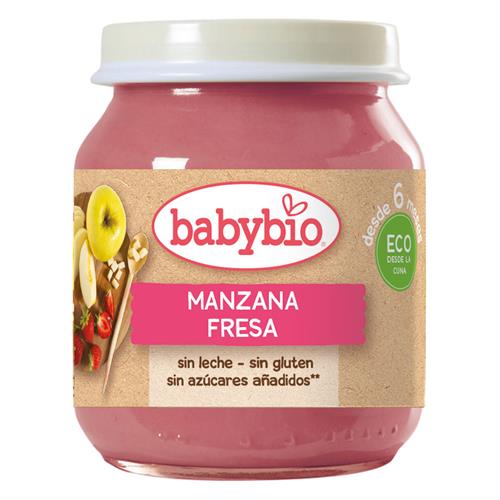 Potito de Manzana y Fresa Babybio 130g