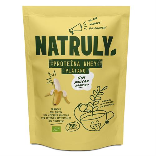 Proteína Whey Suero de Leche Plátano Natruly Bio 350g