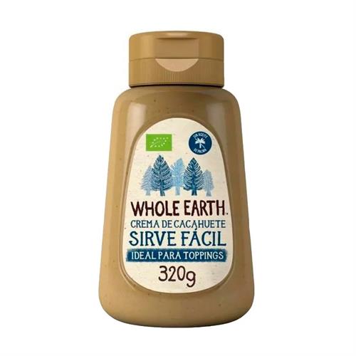 Crema de Cacahuete Sirve Fácil Whole Earth Bio 320g
