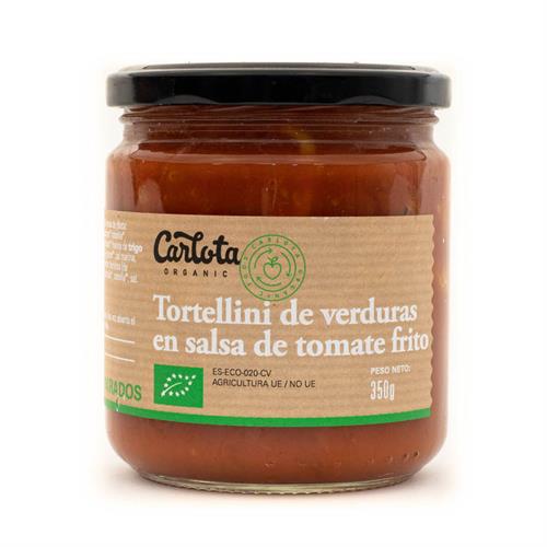 Tortellini de Verduras con Salsa de Tomate Frito Carlota Bio 425g