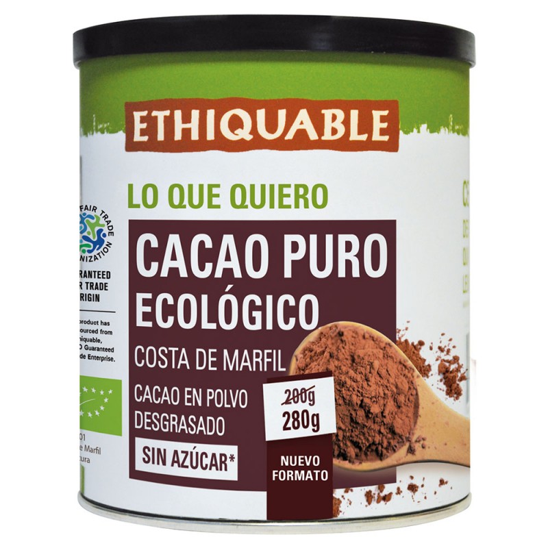Cacao Puro en Lata Comercio Justo Bio 280g