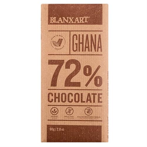 Chocolate Negro Convencional Ghana 72% Blanxart 80g