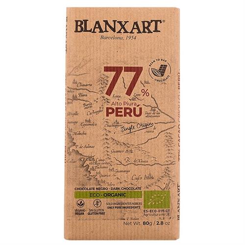 Chocolate Negro Perú 77% Blanxart Bio 80g