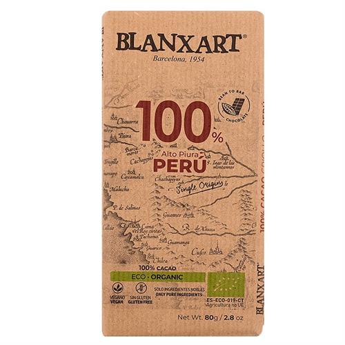 Chocolate Negro Perú 100% Blanxart Bio 80g