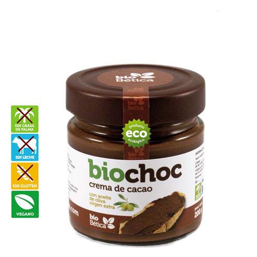 Crema de Cacao con Aceite de Oliva Virgen Extra Ecológico Biochoc Bio 200g