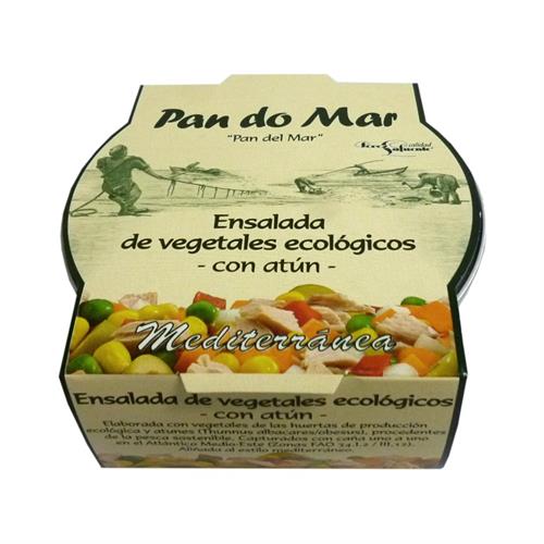 Ensalada de Vegetales con Atún Pan do Mar Bio 250g