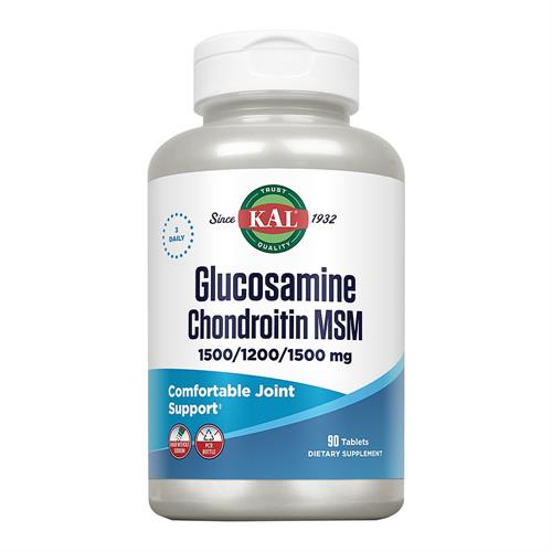 Glucosamine Chondroitin MSM Solaray 90 comprimidos