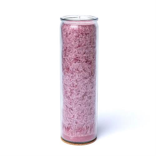 Vela de Estearina Rosa Antiguo Sin Perfume 21x6,5cm