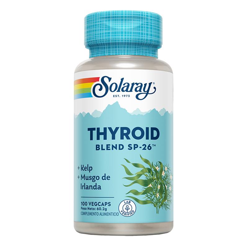 Thyroid Blend SP-26 Mezcla Tiroides Solaray 100 VegCaps