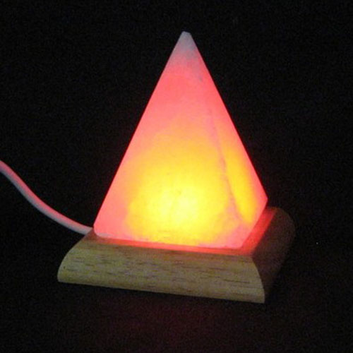 Lámpara de Sal del Himalaya USB Pirámide