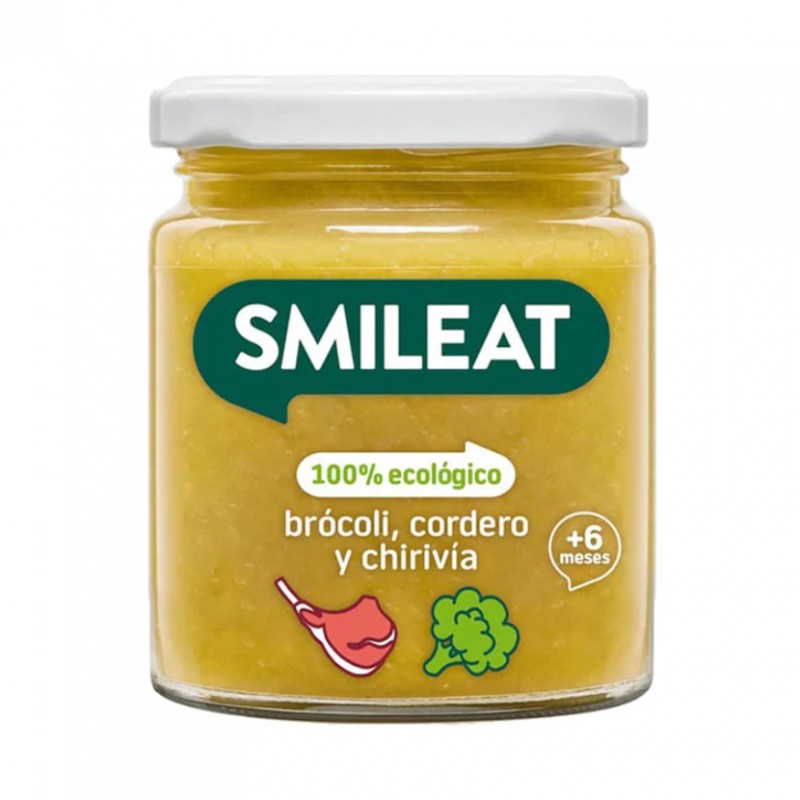 Potito de Brócoli Cordero y Chirivía Smileat Bio 230g