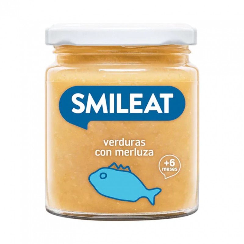 Potito de Merluza con Verduras Smileat Bio 230g