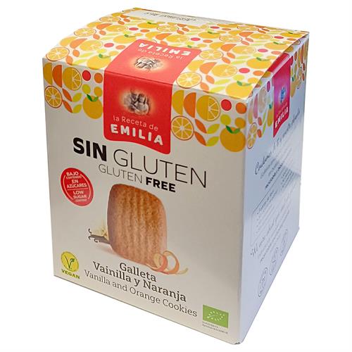 Galletas Vainilla y Naranja Sin Gluten La Receta de Emilia Bio 125g