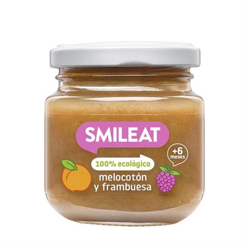 Potito Smileat de Melocotón y Frambuesa Smileat Bio 130g