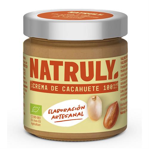 Crema de Cacahuete 100% Natruly Bio 300g
