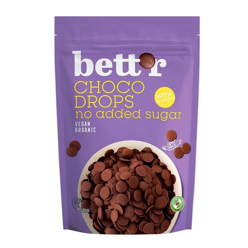 Gotas de Chocolate Sin Azúcar Choqo Drops Sin Gluten Bettr Bio 200g