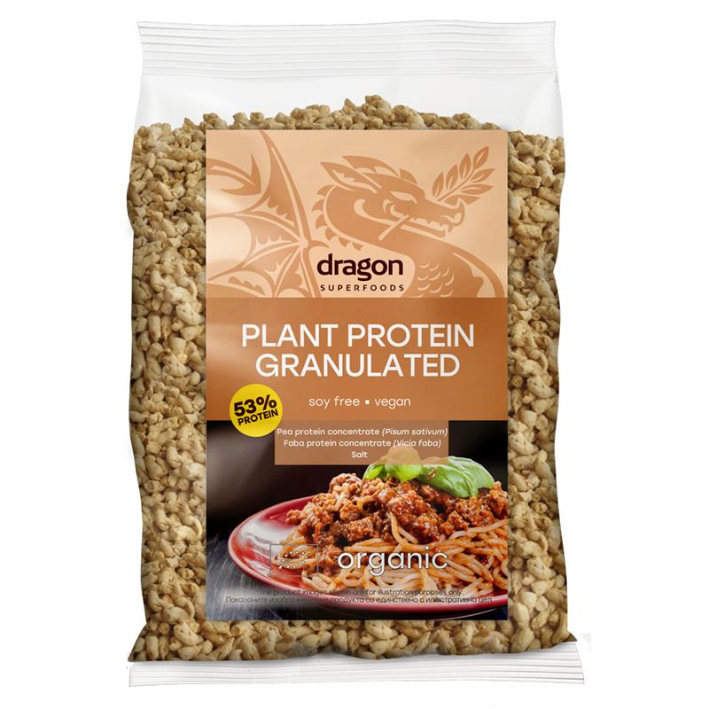 Proteina Vegetal Texturizada Guisante y Haba Dragon Superfoods Bio 200g