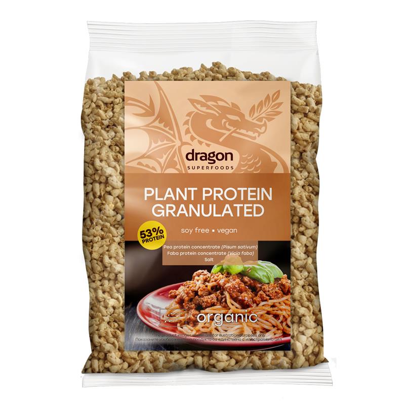 Proteína Vegetal Granulada Guisante y Haba Dragon Superfoods Bio 200g