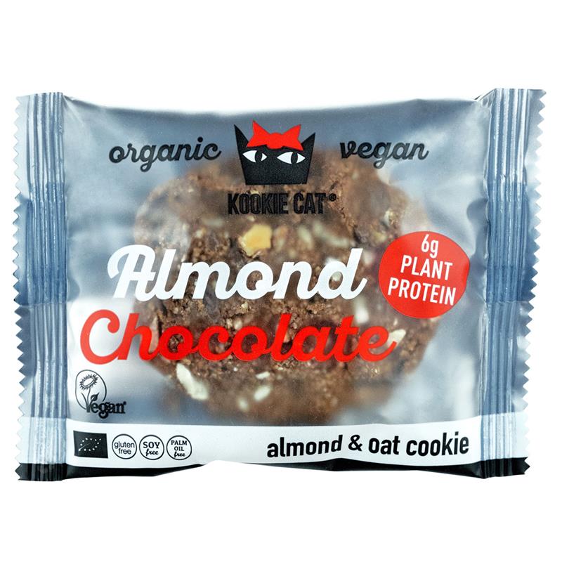 Galleta Proteica Almendra y Chocolate Sin Gluten Kookie Cat Bio 50g