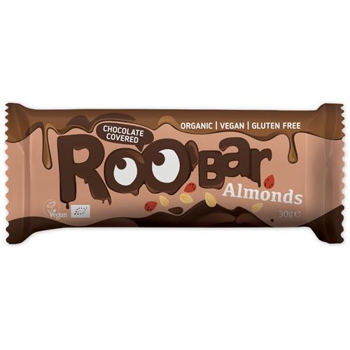 Barrita de Almendras Cubiertas de Chocolate Roobar Bio 30g