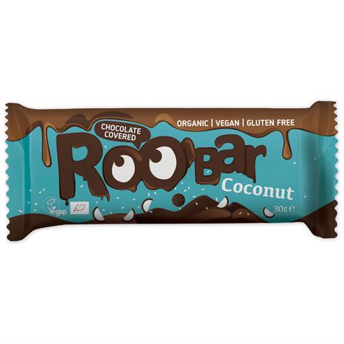 Barrita de Coco Cubierta de Chocolate Roobar Bio 30g