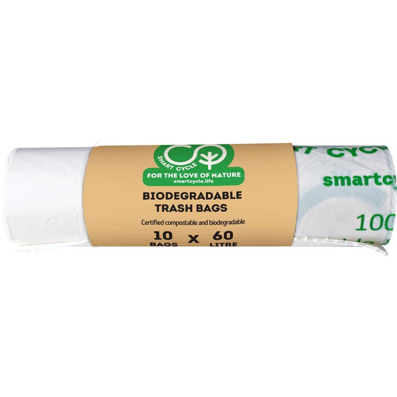 Bolsas de Basura Biodegradable Smart Cycle 10 x 60L