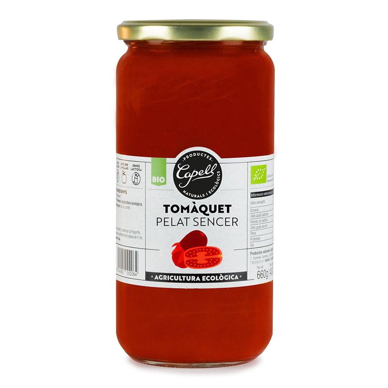 Tomate Pelado Entero Capell Bio 660g