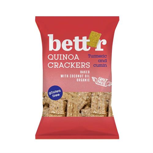 Crackers de Quinoa Cúrcuma y Comino Sin Gluten Bettr Bio 100g