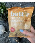 Crackers de Quinoa y Sésamo Sin Gluten Bettr Bio 100g