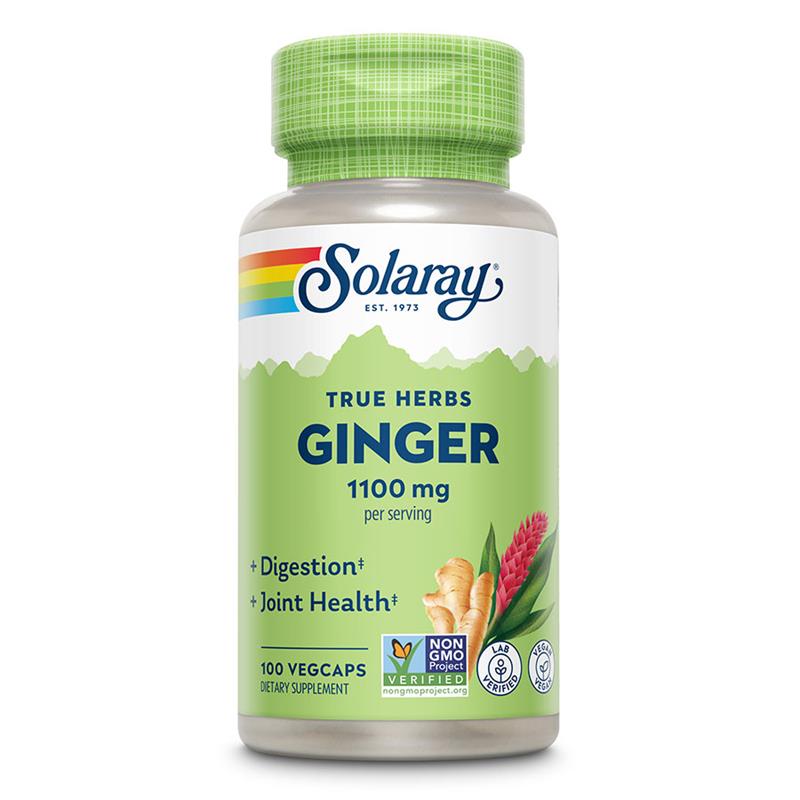 Ginger Jengibre Raíz 550 mg Solaray 100 VegCaps