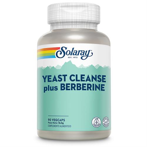 Yeast Cleanse Plus con Berberine Solaray 90 VegCaps