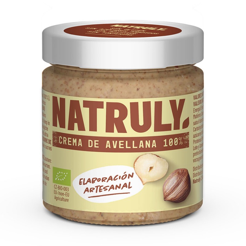 Crema de Avellana 100% Natruly Bio 200g
