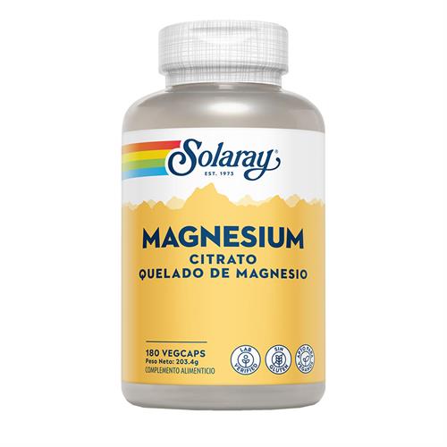 Magnesium (Magnesio) Citrato Solaray 180 VegCaps