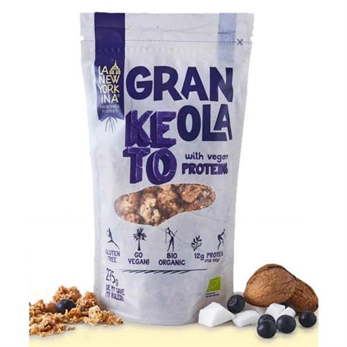 Granola Keto con Proteínas Veganas La Newyorkina Bio 275g