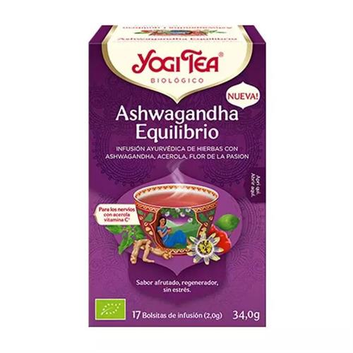 Infusión Ashwagandha Equilibrio Yogi Tea Bio 17 Bolsitas 34g