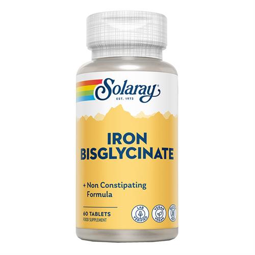 Iron Bisglycinate Solaray 60 Comprimidos
