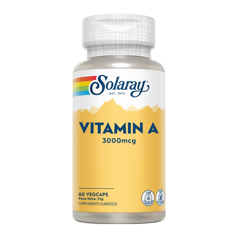 Vitamina A 3000 Mcg Solaray 60 VegCaps