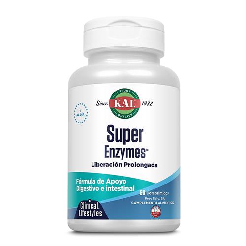 Super Enzymes Acción Prolongada Kal 60 Comprimidos