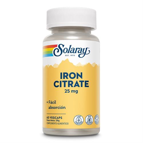 Iron Citrate Solaray 60 VegCaps