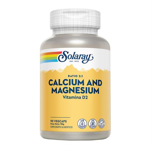 Calcium y Magnesium Solaray 90 VegCaps
