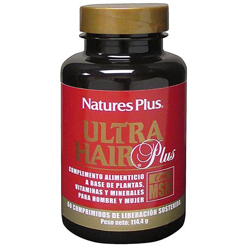 Ultra Hair Plus con MSM Natures Plus 60 Comprimidos