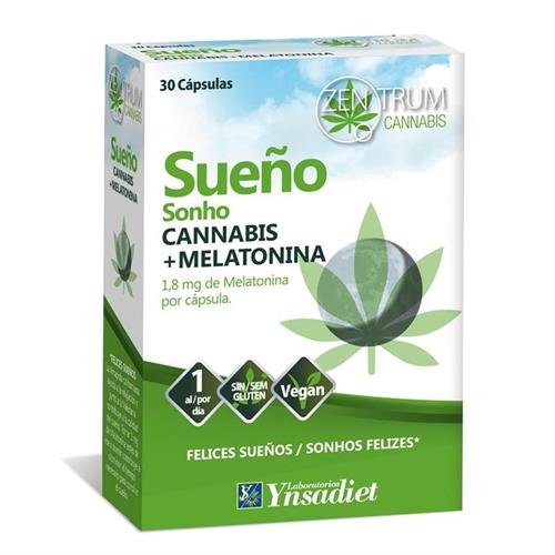 Sueño Cannabis y Melatonina Zentrum Ynsadiet 30 Cápsulas