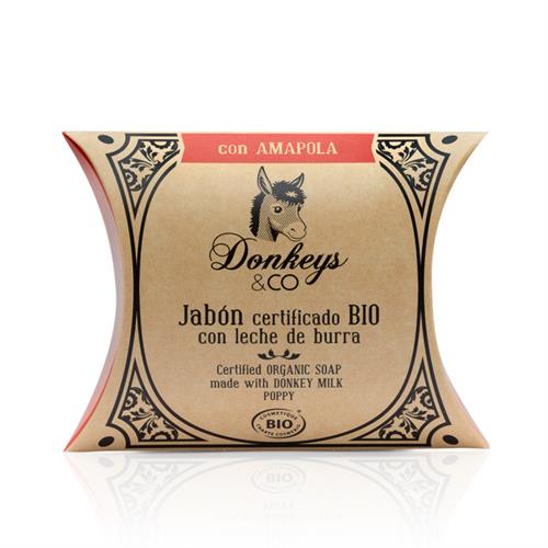 Jabón de Leche de Burra y Amapola Donkeys & Co Bio 100g