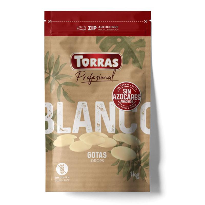 Torras Chocolate Blanco-Fresas Sin Azúcar 75g