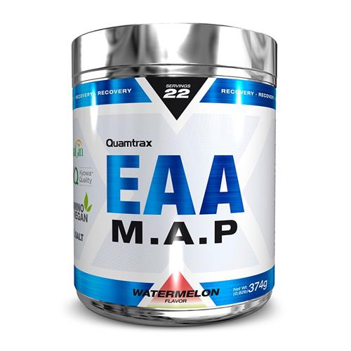 EAA MAP Complejo Aminoácidos Apto Vegan Watermelon Quamtrax 374g