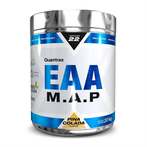 EAA MAP Complejo Aminoácidos Apto Vegan Piña Colada Quamtrax 374g